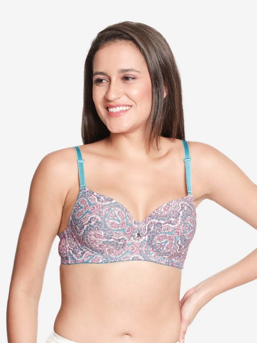 Susie Blue Radiance Paisley Printed Padded Wired Bra 3 Susie Blue Radiance Paisley Printed Padded Wired Bra