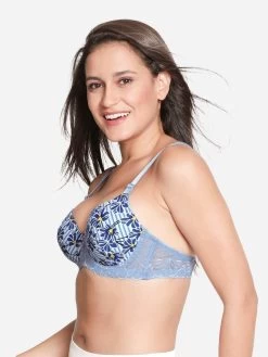 Susie Delicate Blue Casual Padded Wired T-Shirt Bra -Shyaway s055 delicateblue 02