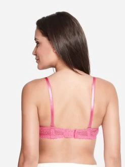 Susie Candy Pink Floral Printed Padded Wired T Shirt Bra -Shyaway s056 candypink 04