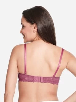 Susie Dusky Orchid Floral Printed Padded Wired T-Shirt Bra -Shyaway s056 duskyorchid 4