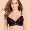 Susie Black Beauty Full Lace Contrast Cup Plunge Bra 1 Susie Black Beauty Full Lace Contrast Cup Plunge Bra -Shyaway s14025 black beauty a