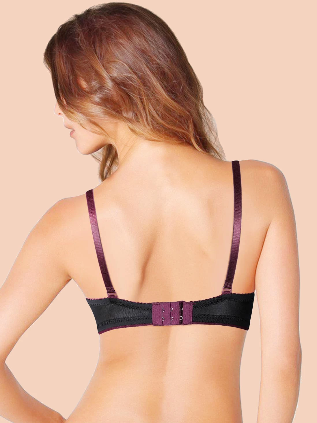 Susie Black Beauty Full Lace Contrast Cup Plunge Bra 4 Susie Black Beauty Full Lace Contrast Cup Plunge Bra - Image 2