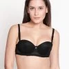 Susie Black Beauty Padded Wired Balconette Designer Bra -Shyaway s17054 blackbeauty 01 1
