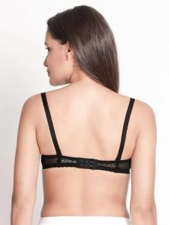 Susie Black Beauty Padded Wired Balconette Designer Bra -Shyaway s17054 blackbeauty 04 1
