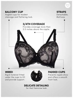 Susie Black Moulded Floral Lace Bra 8 Susie Black Moulded Floral Lace Bra -Shyaway s18006 buffskin 05 1