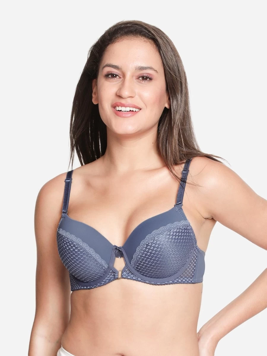 Susie Jacaranda Blue Padded Wired Designer Lace Bra 3 Susie Jacaranda Blue Padded Wired Designer Lace Bra