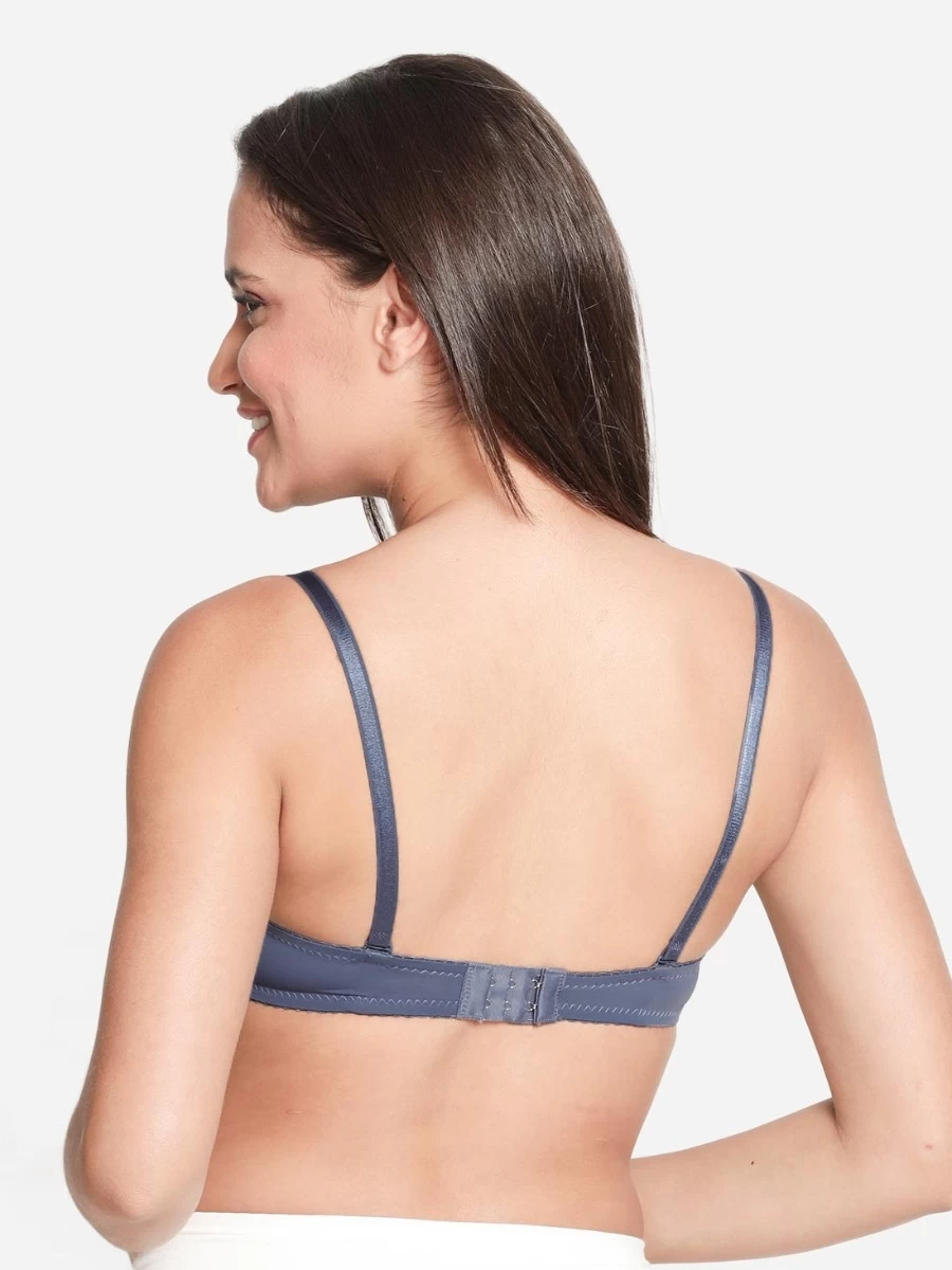 Susie Jacaranda Blue Padded Wired Designer Lace Bra 8 Susie Jacaranda Blue Padded Wired Designer Lace Bra - Image 6