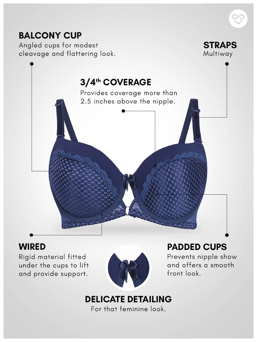 Susie Ocean Blue Padded Wired Designer Lace Bra 3 Susie Ocean Blue Padded Wired Designer Lace Bra