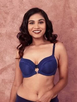 Susie Ocean Blue Padded Wired Designer Lace Bra 14 Susie Ocean Blue Padded Wired Designer Lace Bra -Shyaway s19059 oceanblue