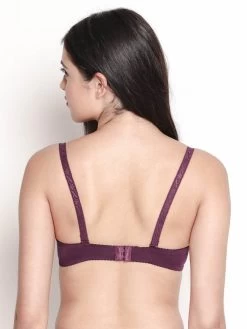 Susie Dark Purple Wired Demi Coverage Sexy Pushup Bra 11 Susie Dark Purple Wired Demi Coverage Sexy Pushup Bra -Shyaway s2258 darkpurple 04