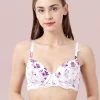 White Purple Susie White Purple Printed Lace Cup Padded Wired Bra -Shyaway s23006 whitepurple 1