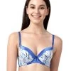 Susie Cobalt Blue Mosaic Print Push Up Bra -Shyaway s33007 cobaltblue 01