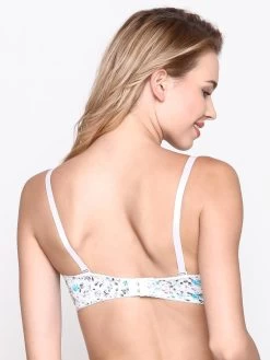 Susie Sky Blue Rose Flower Print Padded Everyday Bra 9 Susie Sky Blue Rose Flower Print Padded Everyday Bra -Shyaway s418 skyblue 3 1