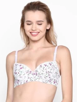 Susie Violet Rose Flower Print Padded Everyday Bra