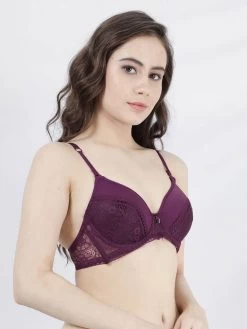 Susie Dark Purple Lace Fancy Strap Wired Bra 12 Susie Dark Purple Lace Fancy Strap Wired Bra -Shyaway s51007 darkpurple 01 2