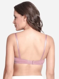 Susie Ballet Pink Padded Wired Demi Coverage Pushup Bra -Shyaway s606 balletslipper 04