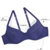 Susie Navy Blue Everyday Bra With Scalloped Lace Attached Cups 2 Susie Navy Blue Everyday Bra With Scalloped Lace Attached Cups -Shyaway sc018 navy