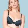 Susie LUSH Charcoal Blue Push Up Bra With Back Adjustable Strap 2 Susie LUSH Charcoal Blue Push Up Bra With Back Adjustable Strap -Shyaway sc058 charcoalblue