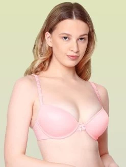 Susie LUSH Pink Push Up Bra With Back Adjustable Strap -Shyaway sc064 pink 2