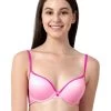 Susie CANDY Baby Pink Push Up Bra With Plunging Neckline