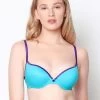 Susie CANDY Blue Violet Push Up Bra With Plunging Neckline
