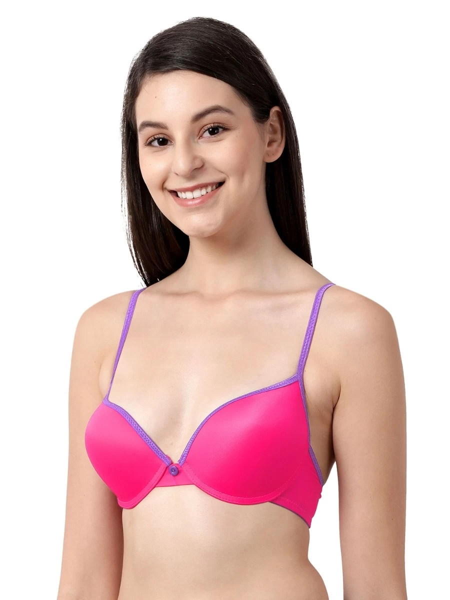 Susie CANDY Pink Violet Push Up Bra With Plunging Neckline 5 Susie CANDY Pink Violet Push Up Bra With Plunging Neckline - Image 3