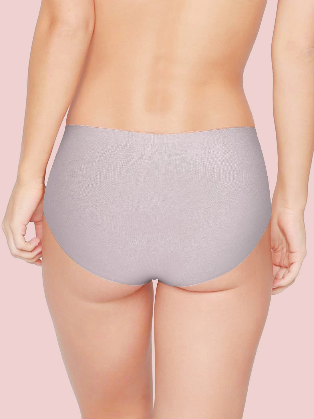 Susie Light Grey Seamless Knit Comfy Everyday Hipster Panty 4 Susie Light Grey Seamless Knit Comfy Everyday Hipster Panty - Image 2