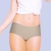 Susie Pistachio Grey Seamless Knit Comfy Everyday Hipster Panty -Shyaway sh02 pistachiogrey front