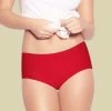 Susie Hot Red Seamless Comfy Everyday Hipster Panty -Shyaway sh04 hotred front