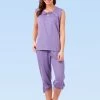 Shyaway Lilac Purple Solid Sleeveless Nightwear Capri Set 2 Shyaway Lilac Purple Solid Sleeveless Nightwear Capri Set -Shyaway shycp002 pastellilac 1