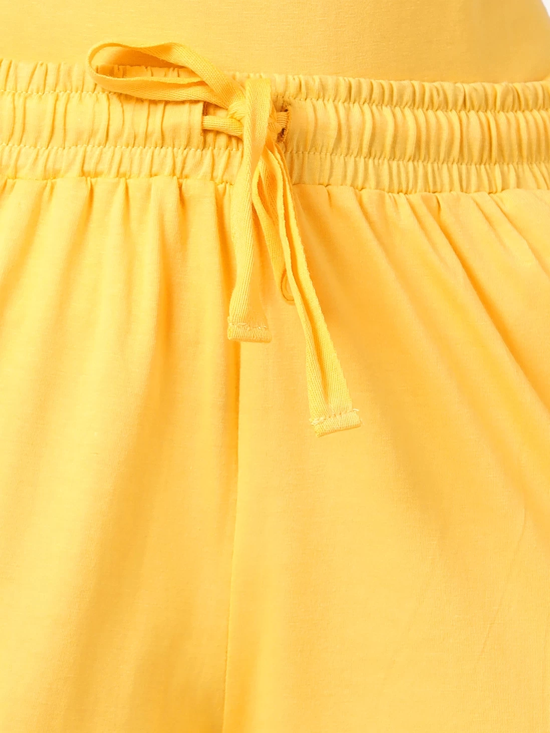 Shyaway Sunshine Yellow Solid Sleeveless Nightwear Capri Set 10 Shyaway Sunshine Yellow Solid Sleeveless Nightwear Capri Set - Image 8