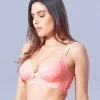 Shyle Coral Melange Nursing Bra With Jacquard Straps -Shyaway shyle coral melange nursing bra with jacquard straps 1