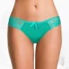 Shyle Aqua Green Lace Waist Band G-String Panty