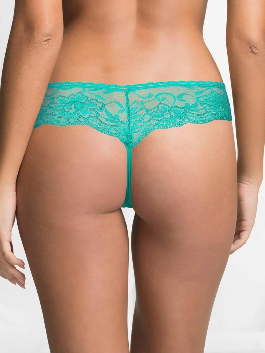 Shyle Aqua Green Lace Waist Band G-String Panty 4 Shyle Aqua Green Lace Waist Band G-String Panty - Image 2