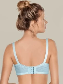 Shyle Baby Blue Stripe Nursing Bra With Ruched Cups 8 Shyle Baby Blue Stripe Nursing Bra With Ruched Cups -Shyaway shyle baby blue stripe nursing bra with ruched cups 1