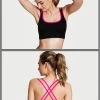 Shyle Black Magenta Straps Sports Bra -Shyaway shyle black magenta sports bra