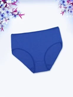 Shyle Cerulean Blue Cotton Plus Size Hipster Panty