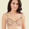 Shyle Cream Polka Printed Lightly Padded Nursing Bra