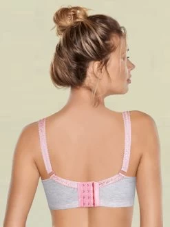 Shyle Grey Melange Nursing Bra With Jacquard Straps 8 Shyle Grey Melange Nursing Bra With Jacquard Straps -Shyaway shyle grey melange nursing bra with jacquard straps 1