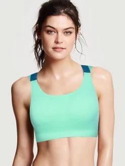 Shyle Mint Green Ultra Soft Strappy Back Sports Bra
