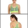 Shyle Neon Yellow Front Zipper Racerback Sports Bra -Shyaway shyle neon yellow front zipper racerback sports bra 1