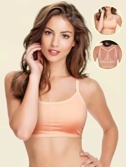 Shyle Nude Lace Racerback Cami Bra