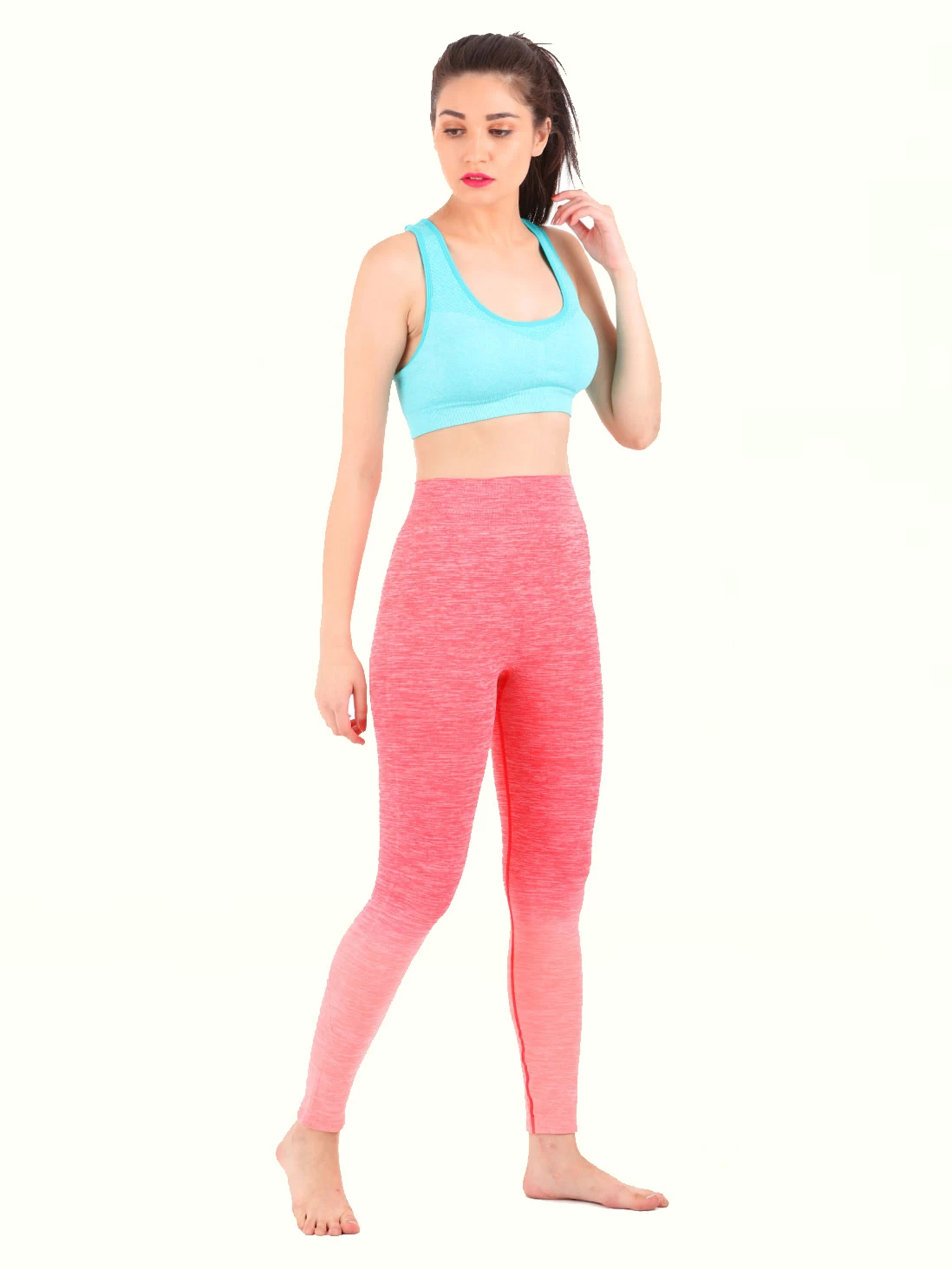 Shyle Ombre Shades Peach Sports Pants 4 Shyle Ombre Shades Peach Sports Pants - Image 2