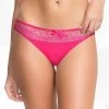 Shyle Pink Lace Front Soft Elastic Thong Panty