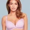 Shyle Pink Melange Nursing Bra With Jacquard Adjustable Strap -Shyaway shyle pink melange nursing bra with jacquard adjustable strap 1