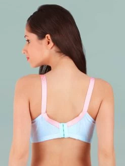 Shyle Sky Blue With Pink Straps Nursing Bra -Shyaway shyle sky blue with pink straps nursing bra 2