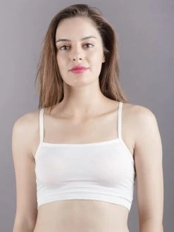 Shyle White Back Lace Unpadded Cami Bra -Shyaway shyle white back lace unpadded cami br 1