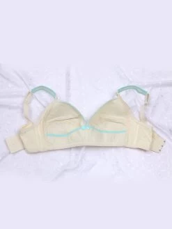 Shyle Yellow With Blue Seamed Nursing Bra -Shyaway shyle yellow with blue seamed nursing bra 2