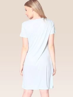 Shyaway Baby Blue Giraffe Print Nightgown -Shyaway shyng003 babyblue 3