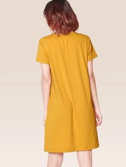 Shyaway Mustard Yellow Good Night Print Nightgown 7 Shyaway Mustard Yellow Good Night Print Nightgown -Shyaway shyng004 mustardyellow 3
